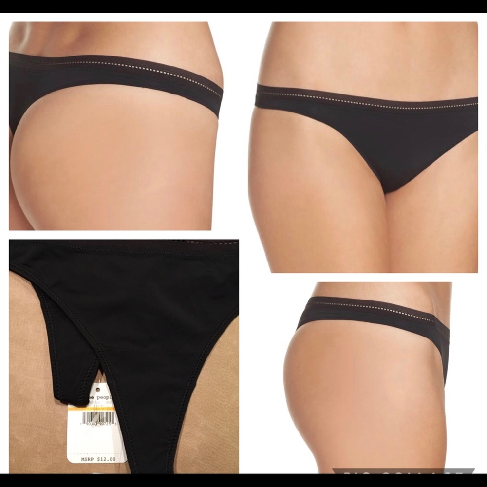 2 Pairs Free People Truth or Dare Thong Sz S NWT